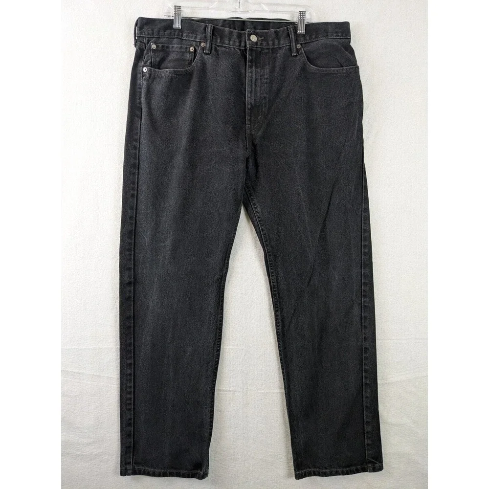 Levis 505 Mens Jeans Size 40 x 32 Cotton Black